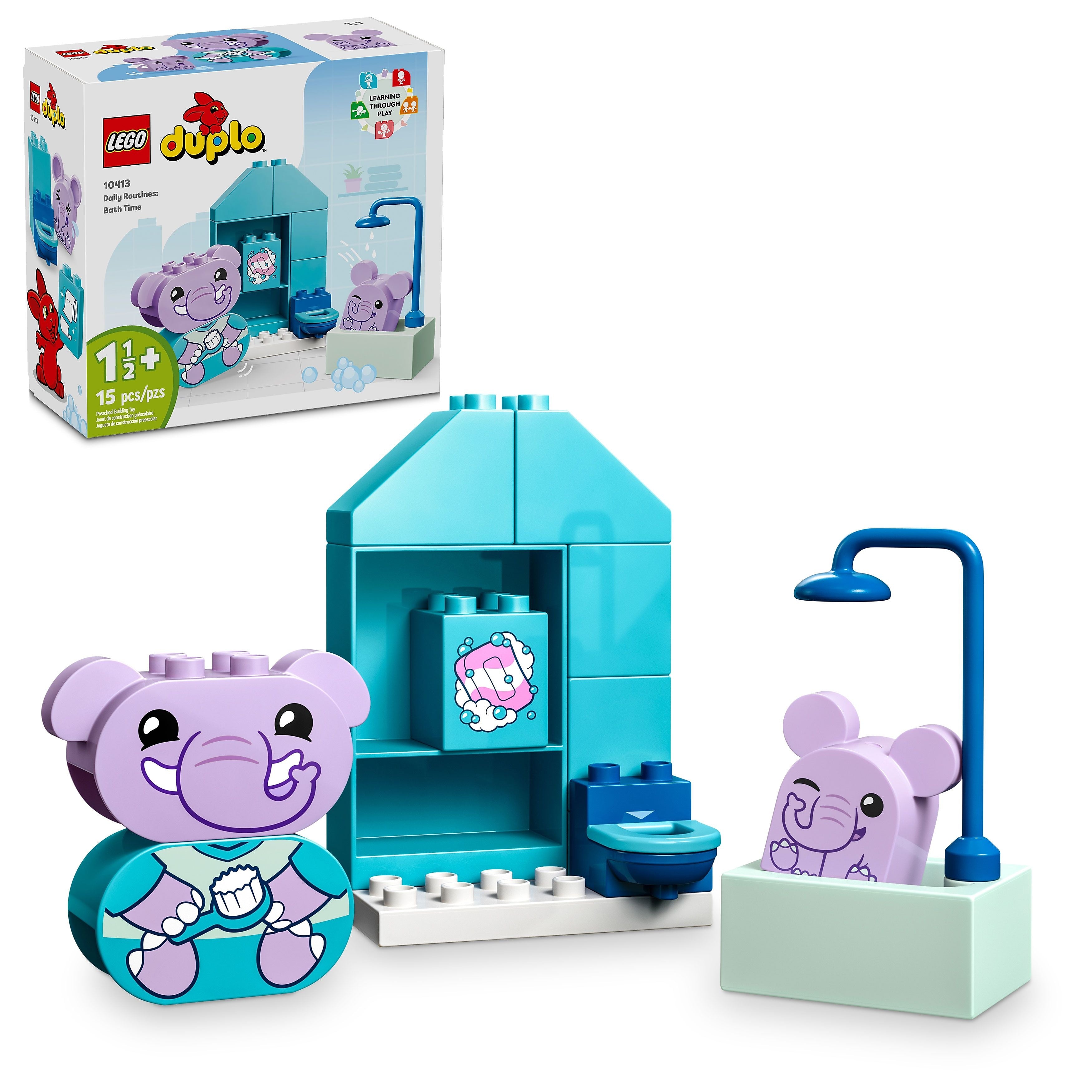 LEGO DUPLO My First Daily Routines: Bath Time, 15 Pieces (10413)