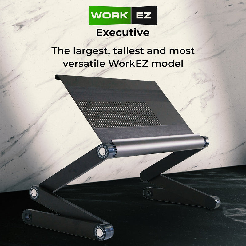 Uncaged Ergonomics WorkEZ Cooling Laptop Lap Desk, Executive Black (WEEB)