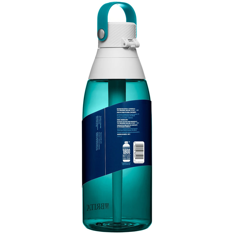 Brita Plastic Filtered Water Bottle, 36 oz., Sea Glass (36524)