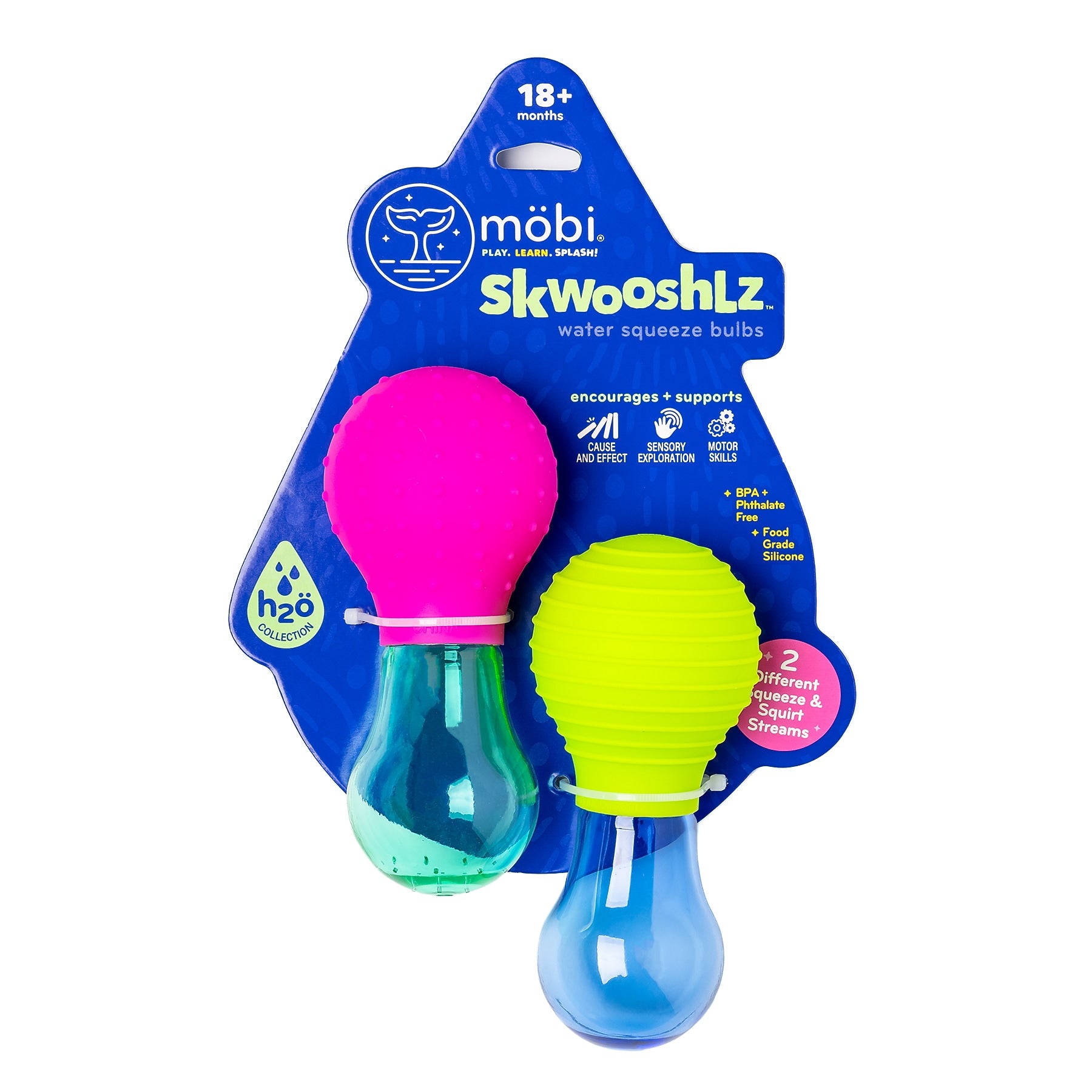 Mobi Skwooshlz Water Squeeze Bulbs, Multicolored, 2/Pack (MGMSKW1)