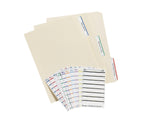 Avery Easy Peel Laser/Inkjet File Folder Labels, 2/3" x 3-7/16", White/Blue, 252 Labels/Pack (5200)