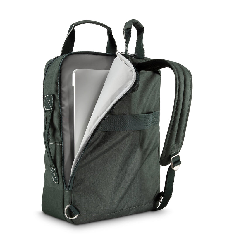 Skyway Luggage Rainier Deluxe Laptop Backpack, Olympic Green (505-17-300-BKP)