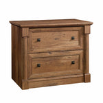 Sauder Palladia 2-Drawer Lateral File Cabinet, Letter/Legal Size, 30"H x 37"W x 22"D, Vintage Oak (420607)