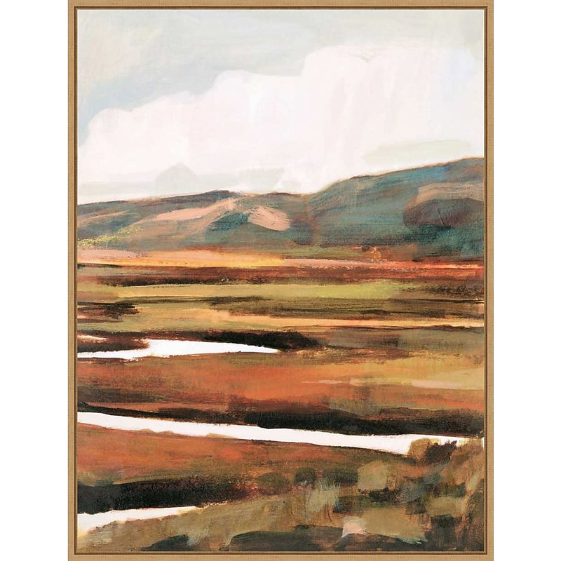 Amanti Art Mountain Field II by Victoria Borges Framed Canvas Wall Art Print, 32" x 42" (A42677748375)