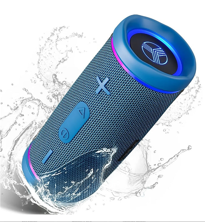 Treblab HD77 Premium Bluetooth Portable Speaker, Waterproof, Blue (HD77BL)