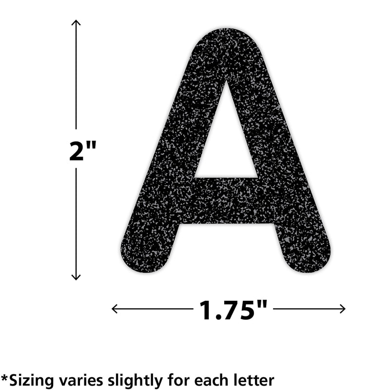Teacher Created Resources 2" Self-Adhesive Letters and Numbers, Black Glitz, 276/Pack (TCR9647)