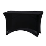 ICEBERG iGear Fabric Table Cover, Polyester/Spandex, 4', Black (16511)