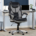 Serta Amplify Ergonomic Faux Leather Swivel Executive Chair, Gray (43673A)