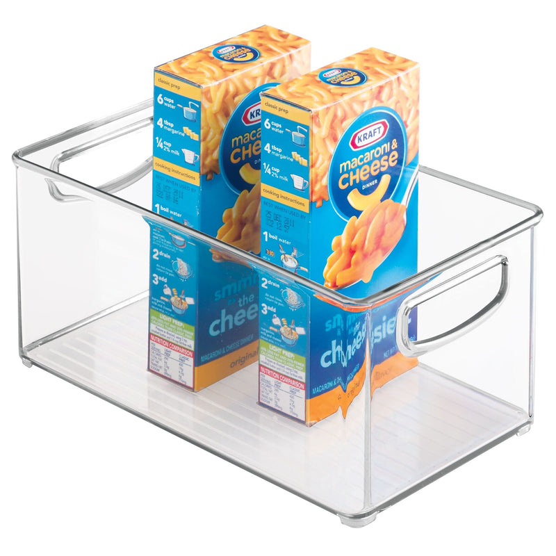iDESIGN Small Stackable Plastic Storage Bin, Clear (64530)