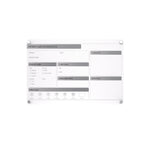 Ghent Slide Changeable Patient Room Glass Dry-Erase Whiteboard, 24"H x 36"W (GRPHMYRNFM11P-23-12H)