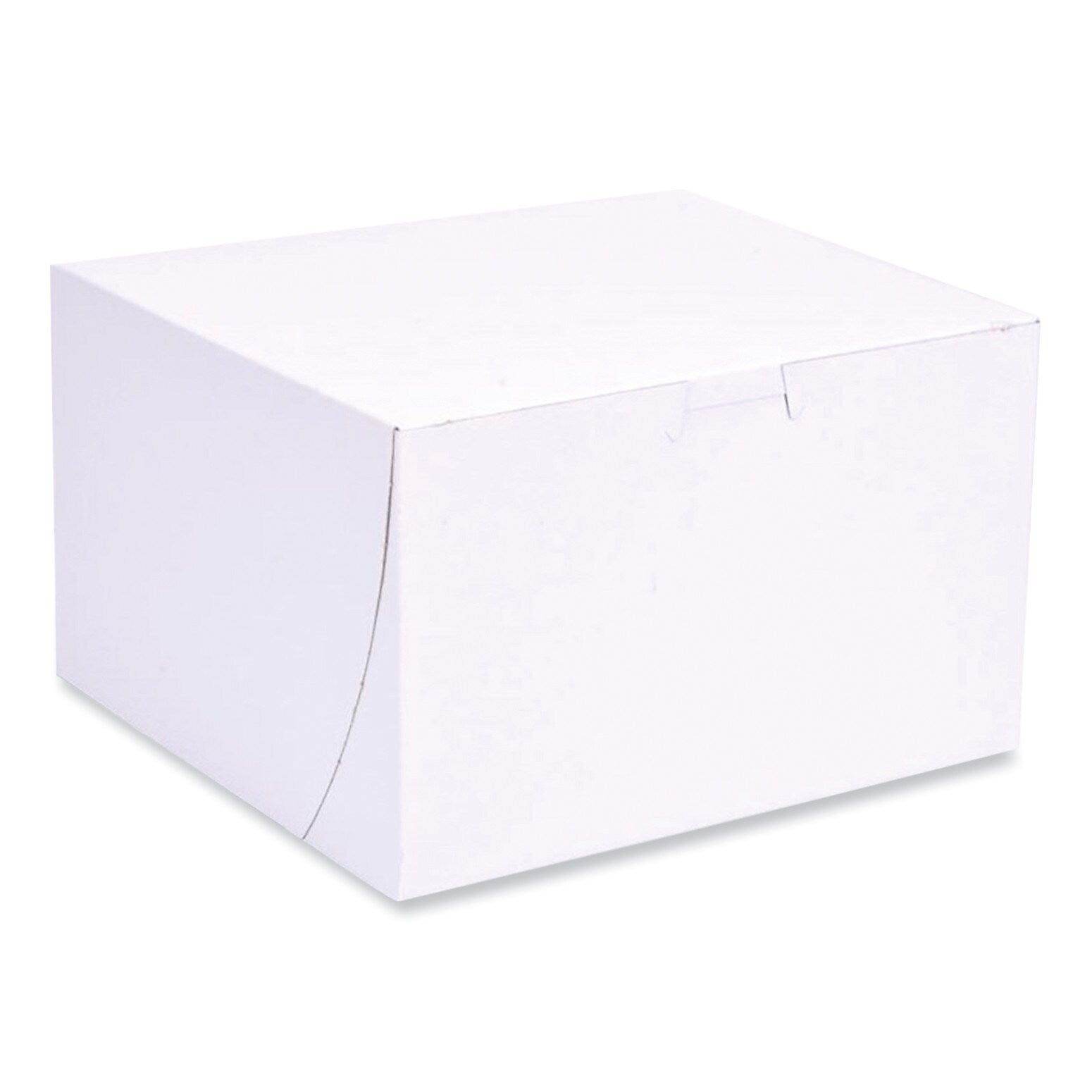 SCT Bakery Boxes, Standard, 8 x 8 x 5, White, Paper, 100/Carton