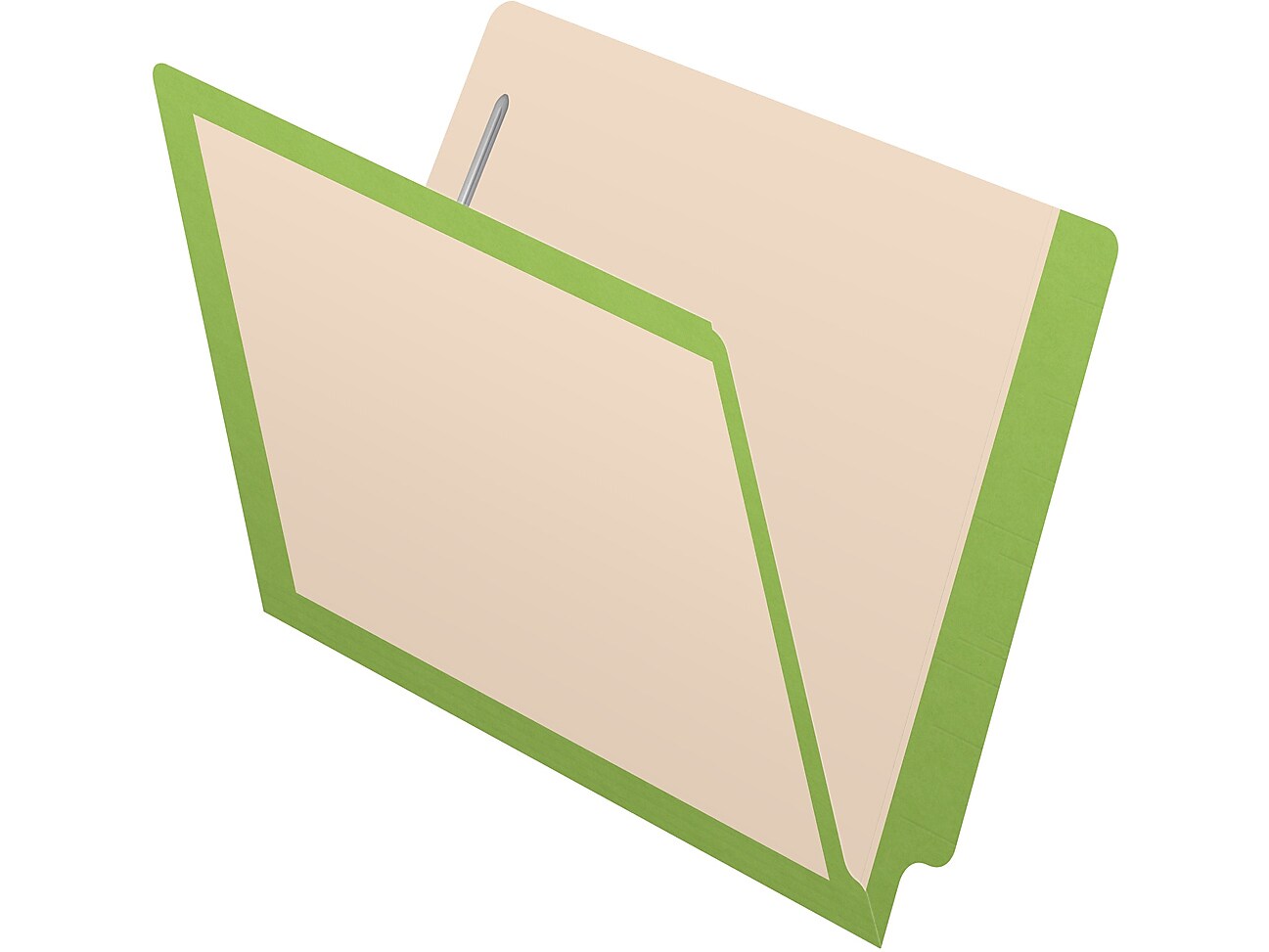 Medical Arts Press Reinforced End Tab File Folder, Straight-Cut, Letter Size, Manila/Green, 50/Box (S-09473-GRN)