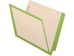 Medical Arts Press Reinforced End Tab File Folder, Straight-Cut, Letter Size, Manila/Green, 50/Box (S-09473-GRN)
