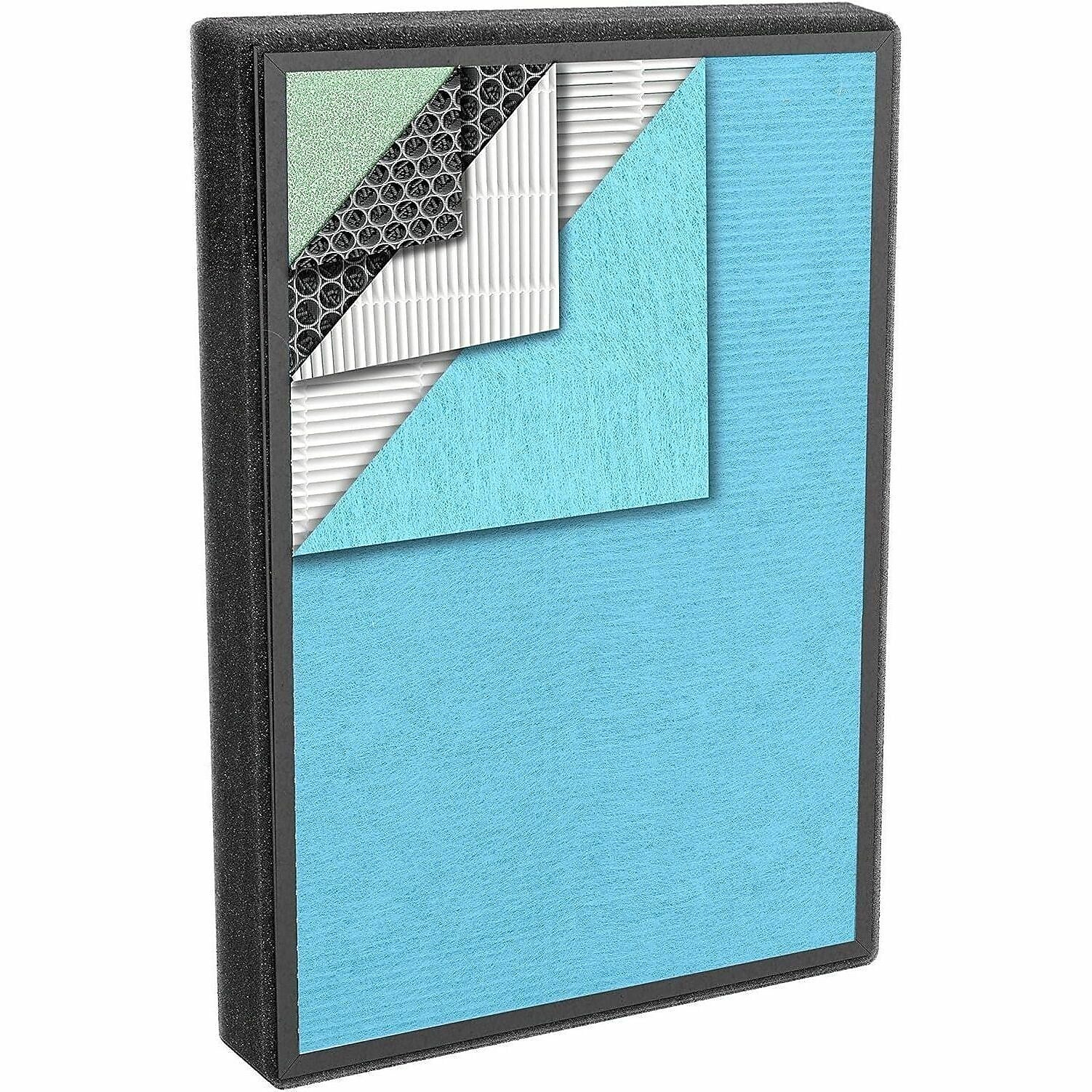 Treblab PURO²XYGEN TRUE HEPA/Activated Carbon Air Purifier Filter, 1.57" x 11.8" x 1.3" (P500_F2)