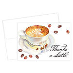 Great Papers Thanks a Latte General Use Thank You Notecard Kits, Multicolored, 24/Pack (2025022)