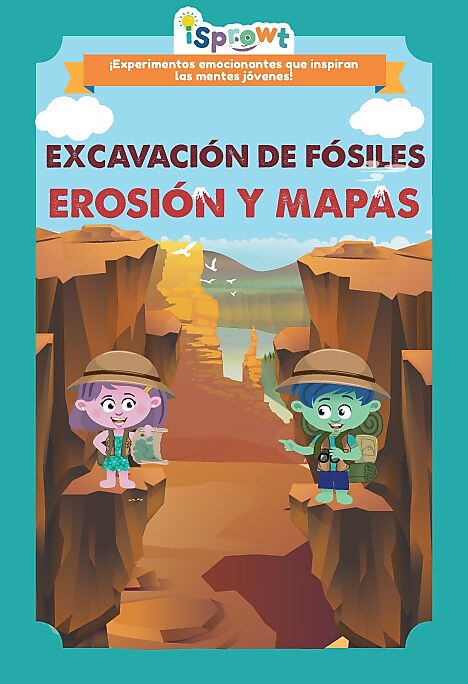 iSprowt Fossil Dig, Erosion, and Maps Spanish Translation Workbook Kit, Multicolor (785459614564)