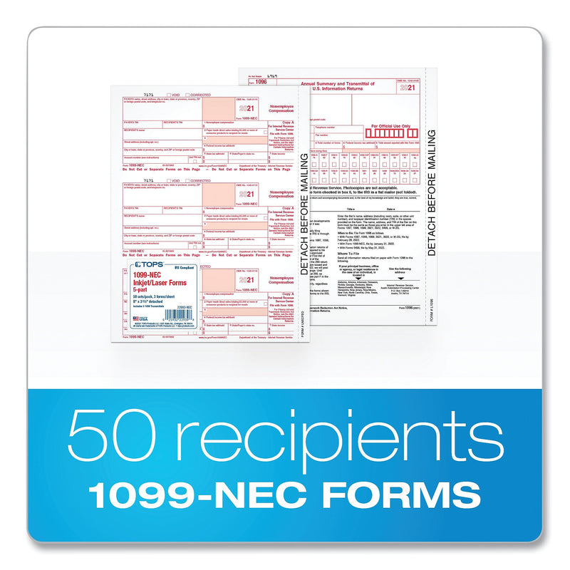 FORM,5 PT FORMS,50/PK,WH