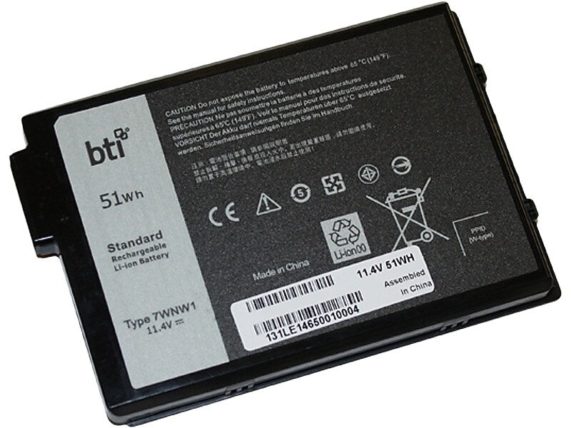 Battery Technology Li-Ion Replacement Battery for Dell Latitude, 4254mAh (7WNW1-BTI)
