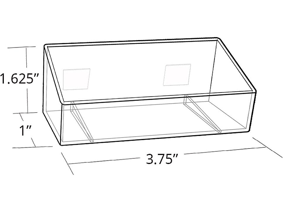 Azar Business Card Holder, Clear, 10/Pack (252016)