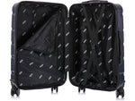 DUKAP Sense 3-Piece Hardside Spinner Luggage Set, TSA Checkpoint Friendly, Blue (DKSENSML-BLU)