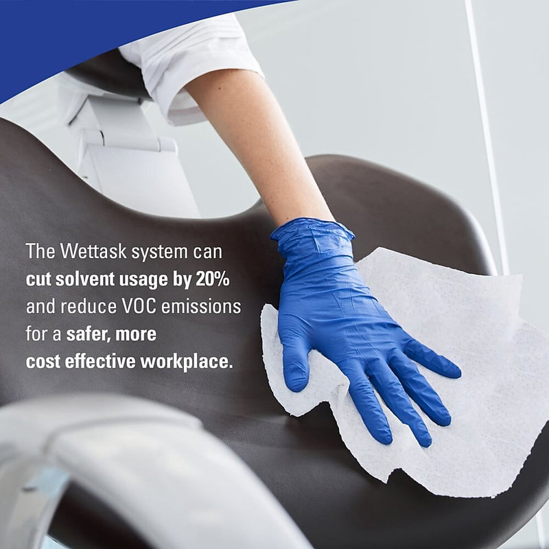WypAll WetTask HDPE Wiping System Bucket, Blue/White, 4 Buckets/Carton (51677)