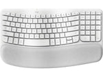 Logitech Wave Keys Wireless Ergonomic Keyboard, White (920-012402)