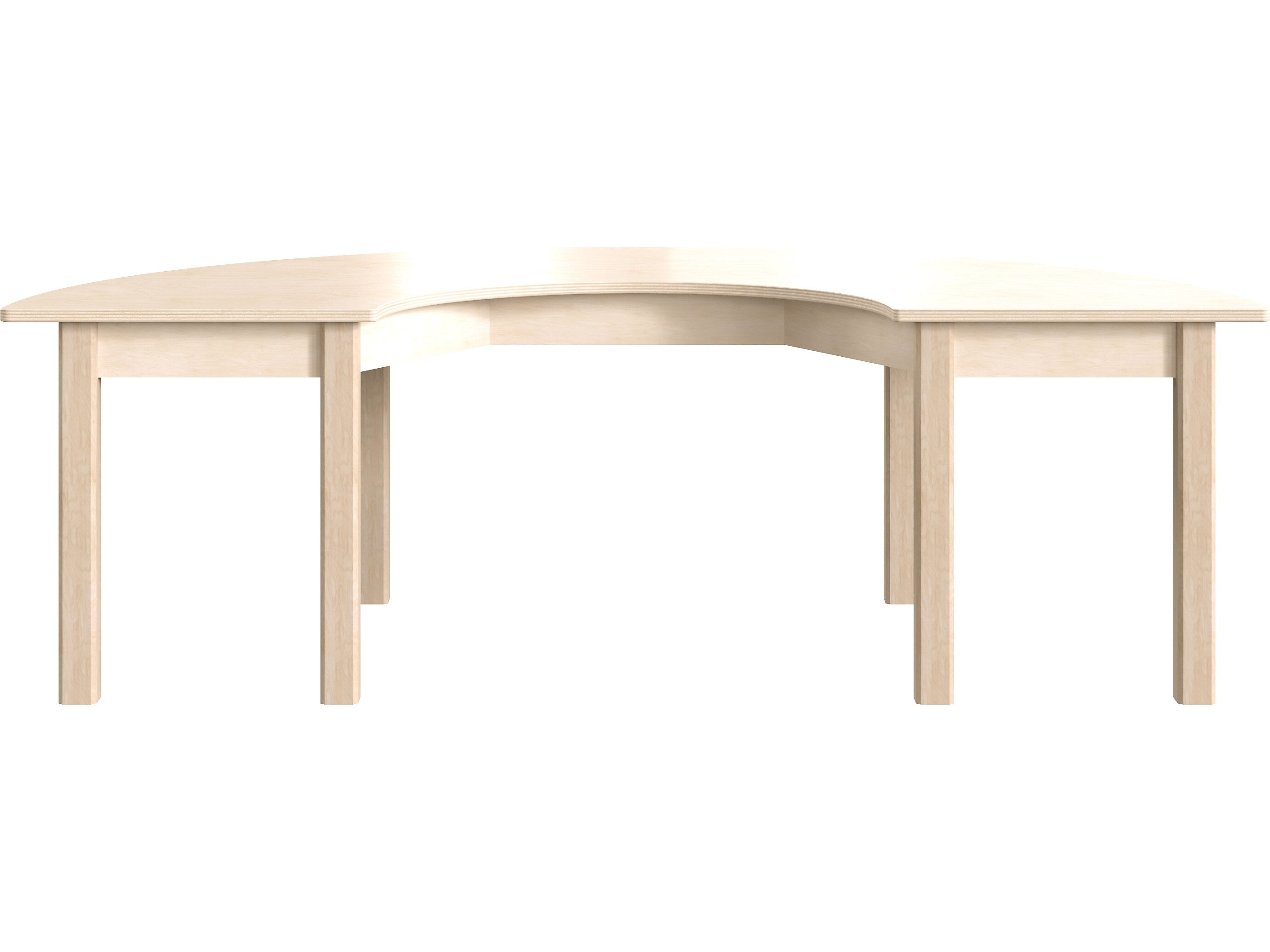 Flash Furniture Bright Beginnings Hercules 59" Semi-Circle Table, Beech (MK-ME088014-GG)