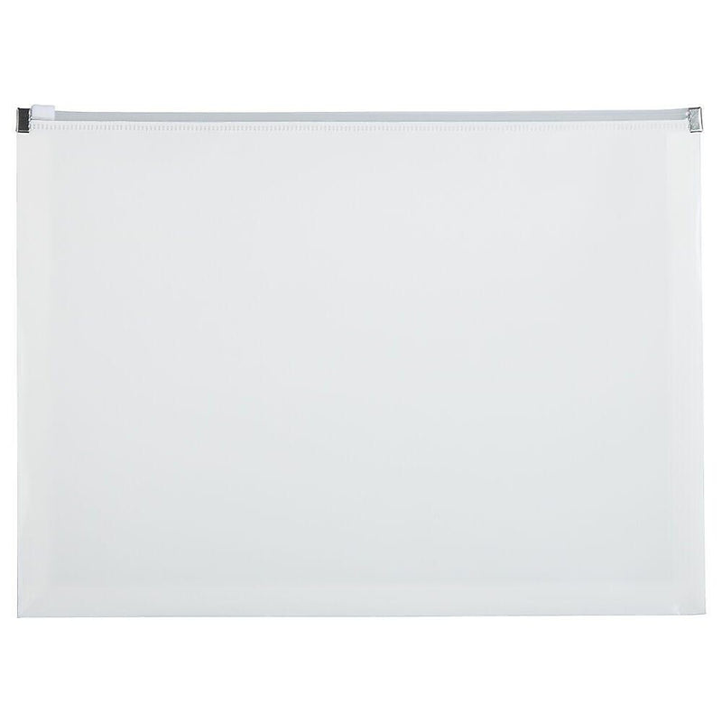 JAM Paper Premium Plastic Document File, Letter, White, 3/Pack (218Z1WHX3)