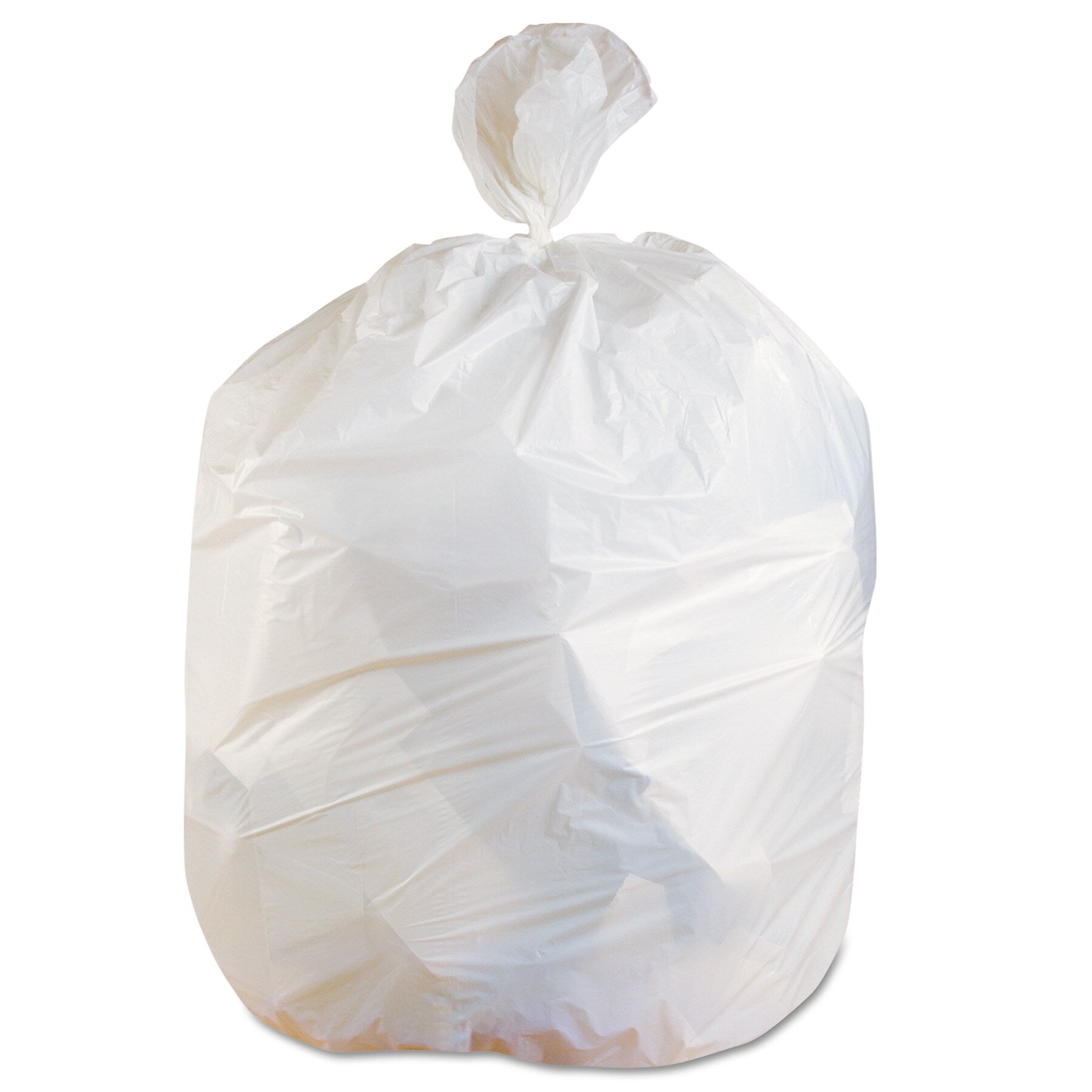 HERITAGELinear Low-Density Can Liners, 60 gal, 0.75 mil, 38" x 58", White, 100/Carton (HERH7658EW)