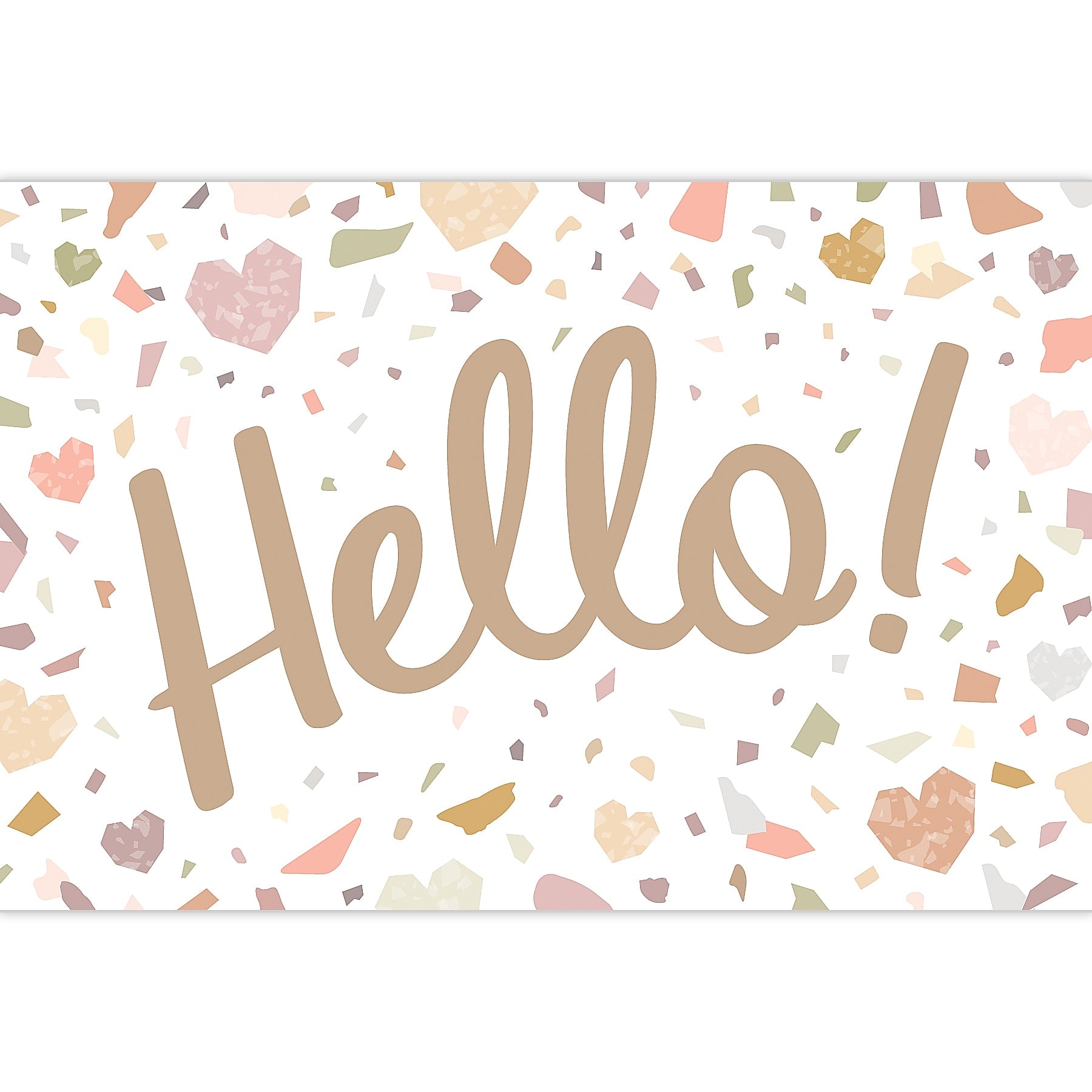 Teacher Created Resources Terrazzo Tones Hello Uncoated Postcards, Multicolored, 30 Cards/Pack, 6/Bundle (TCR7224-6)