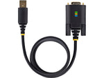 StarTech 10' USB-A to Null-Modem RS-232 Serial Adapter Cable, Male to Male, Black, 'DI, COM Retention (1P10FFC-USB-SERIAL)