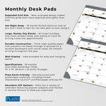 2025-2026 Plato Busy Bees 14" x 10" Academic Monthly Desk Pad Calendar (9798330700035)