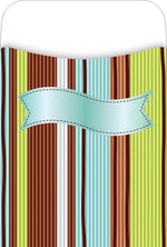 Barker Creek Ribbon by the Yard Library Pockets, 5.125" x 3.5", 30/Pack (LL1230/Pack)