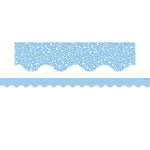 Teacher Created Resources Border Trim, 2.19" x 2.92', Composition Blue Scalloped, 12/Pack, 6 Packs/Bundle (TCR9313-6)