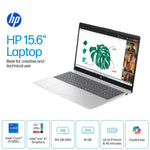 HP 15.6" FHD Laptop, Intel Core i7-1355U, 16GB RAM, 512GB SSD, Backlit Keyboard, +9.75 hours battery, Windows 11