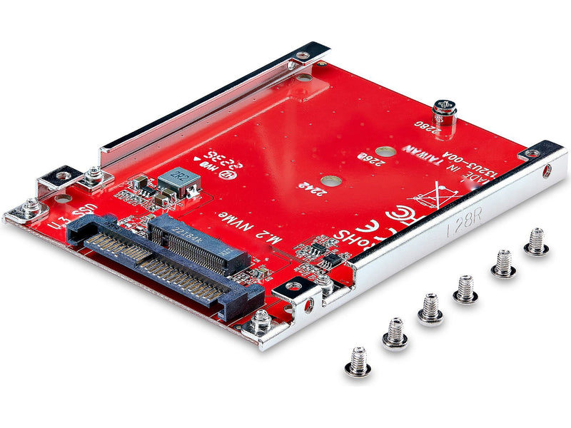 StarTech M.2 to U.3 Adapter for M.2 NVMe/PCIe Internal SSD (1M25-U3-M2-ADAPTER)