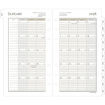 2026 AT-A-GLANCE 6.75" x 3.75" Daily & Monthly Planner Refill Pages, White/Brown (471-225-26)