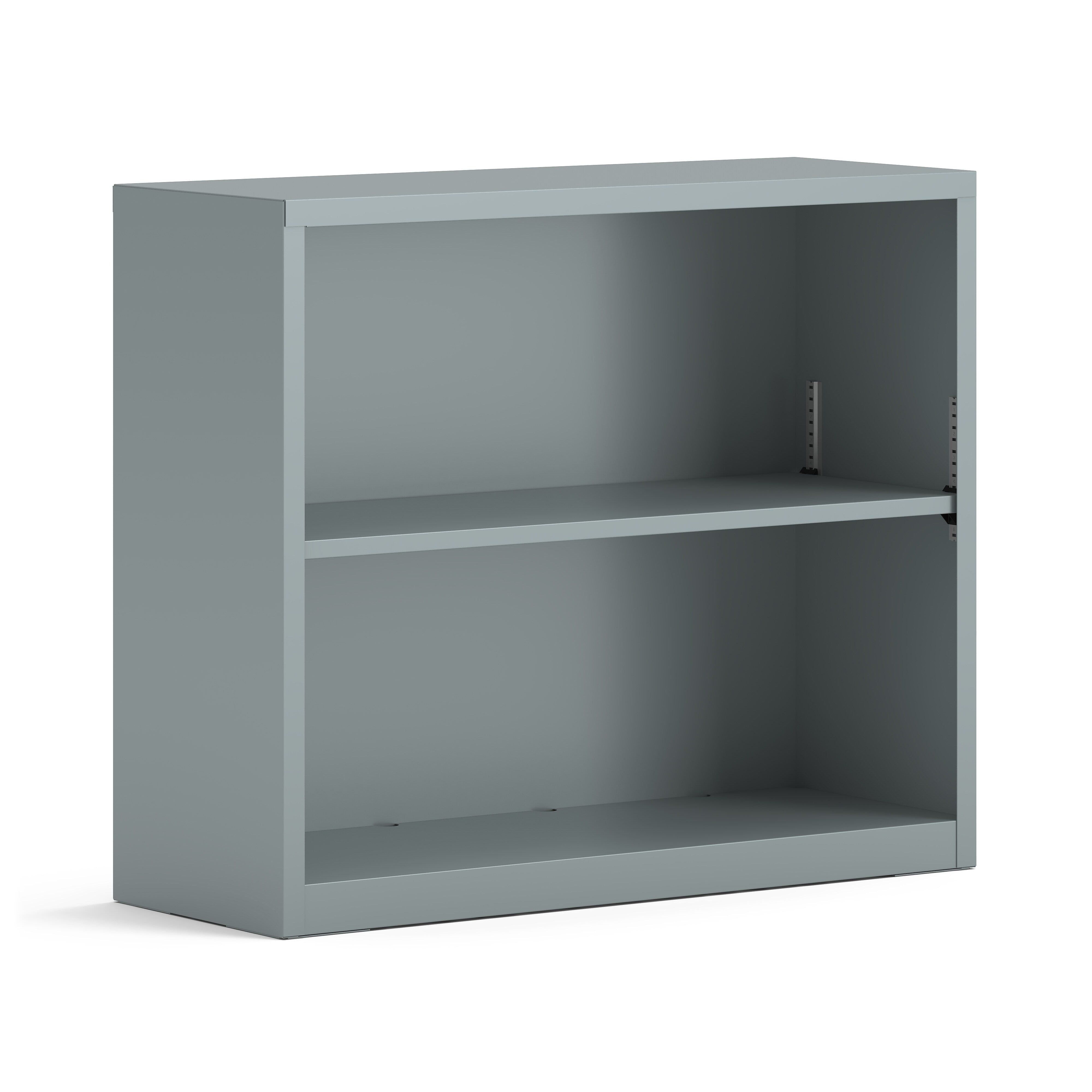 HON Brigade 29"H 2-Shelf Bookcase, Titanium (HS30ABC.P8T)
