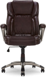 Serta Garret Ergonomic Bonded Leather Swivel Executive Chair, Biscuit Brown (CHR200090)