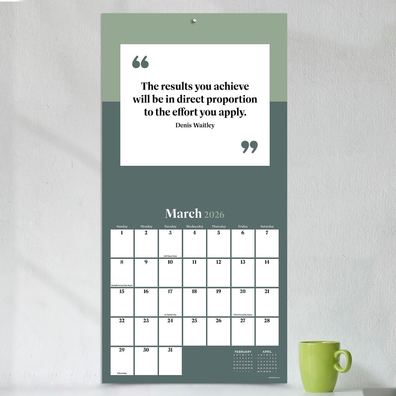 2026 TF Publishing 12" x 17" TF Publishing 12" x 12" Inspire Wall Calendar 26-1138