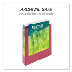 Samsill Earth's Choice 1 1/2" 3-Ring View Binders, Pink, 2/Pack (SAMMP286576)