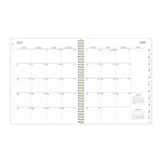 2025-2026 Blue Sky Gemma 8.5" x 11" Academic Year Weekly & Monthly Planner, Plastic Cover, Multicolored (118177-A26)