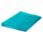 JAM Paper Plastic Binder Pocket, 3-Hole Punched, Teal, 3/Pack (218VB1tex3)