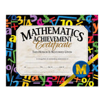 Flipside Mathematics Achievement Certificate, 8.5" x 11", Multicolor, 30/Pack, 5 Packs/Carton (VA581-5)