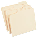 Staples 30% Recycled File Folders, 1/3-Cut Tab, Letter Size, Manila, 100/Box (ST56675)