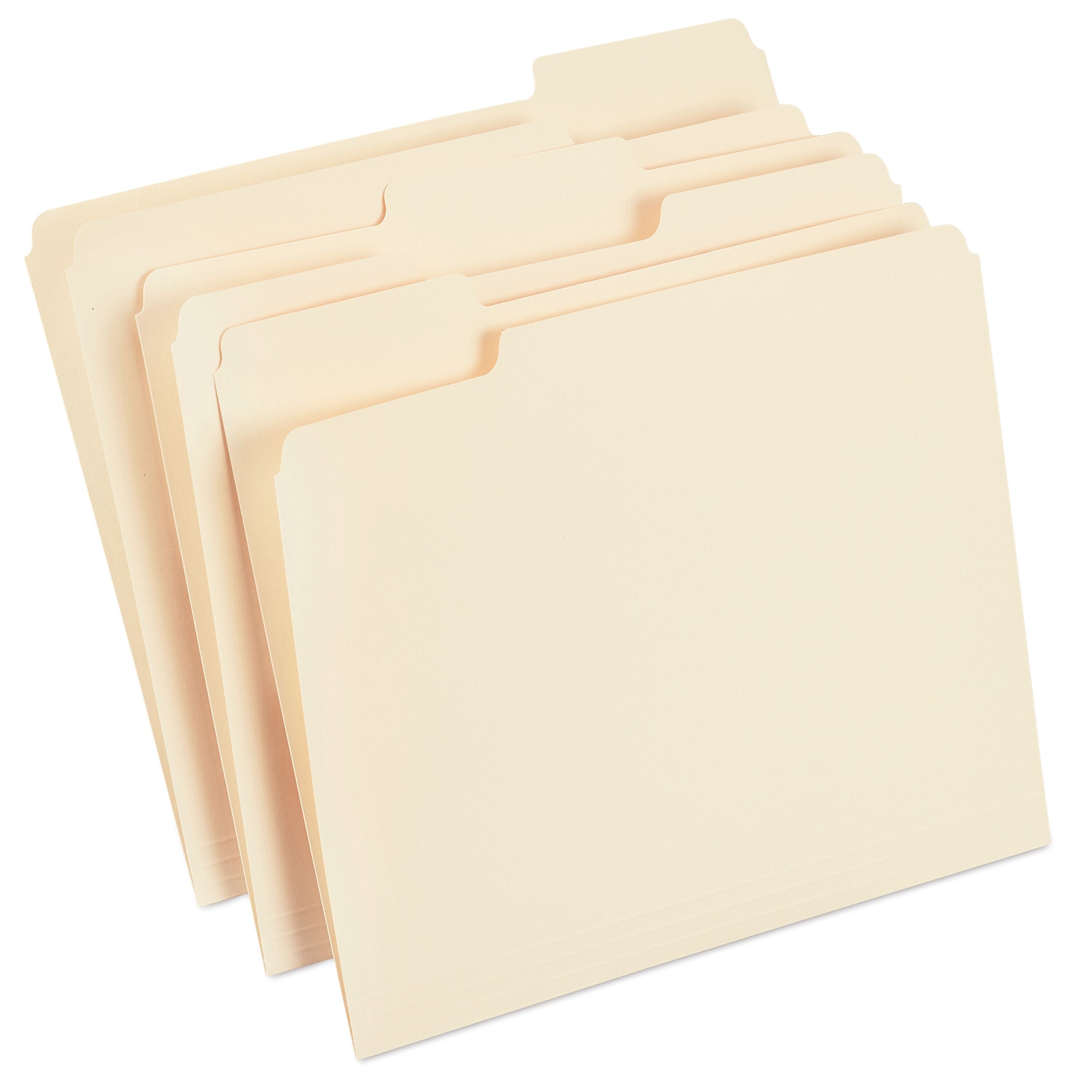 Staples 30% Recycled File Folders, 1/3-Cut Tab, Letter Size, Manila, 100/Box (ST56675)