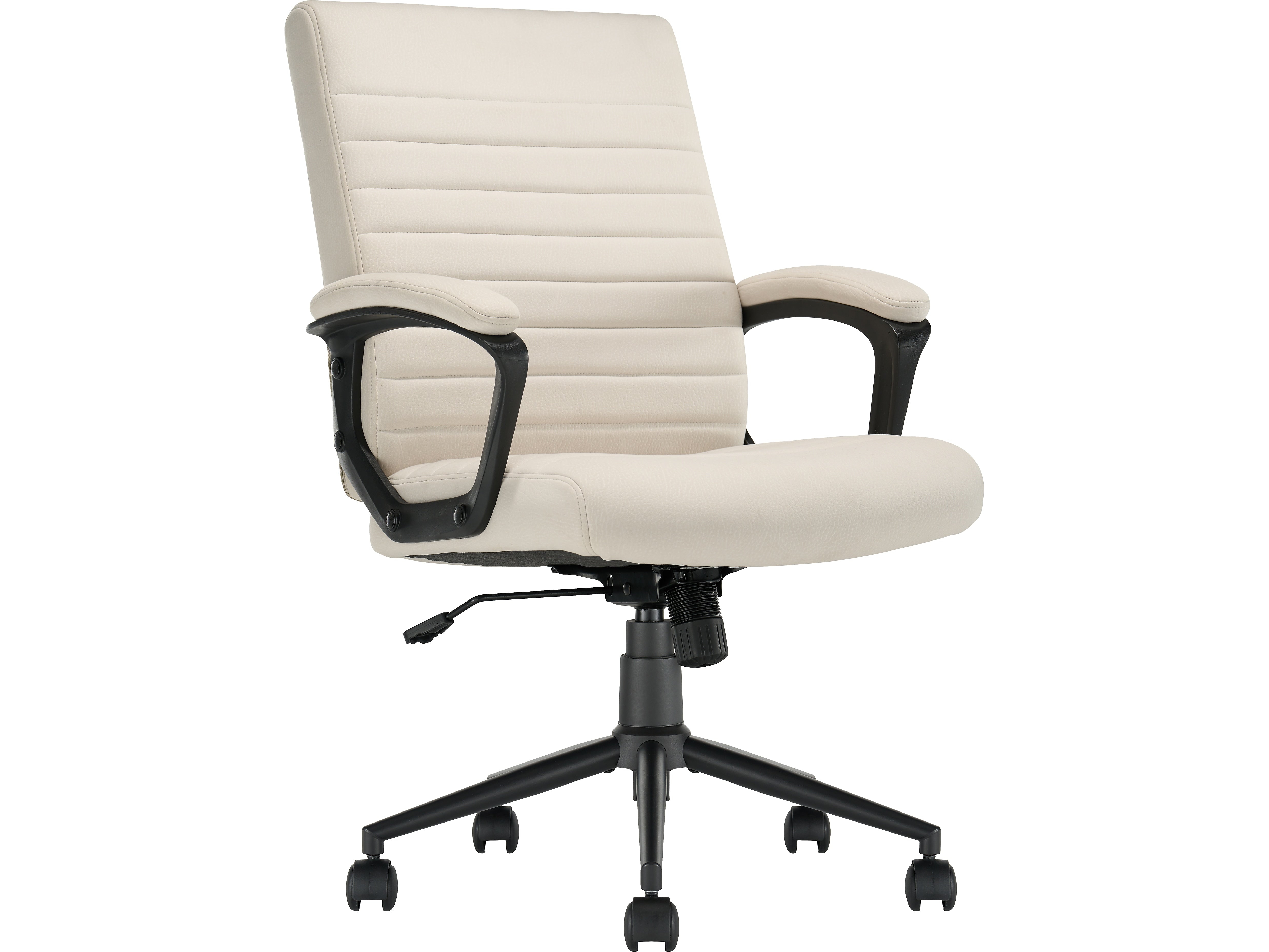 Click365 Transform 3.0 Ergonomic Vegan Leather Swivel Desk Chair, White (CCHR10008C)