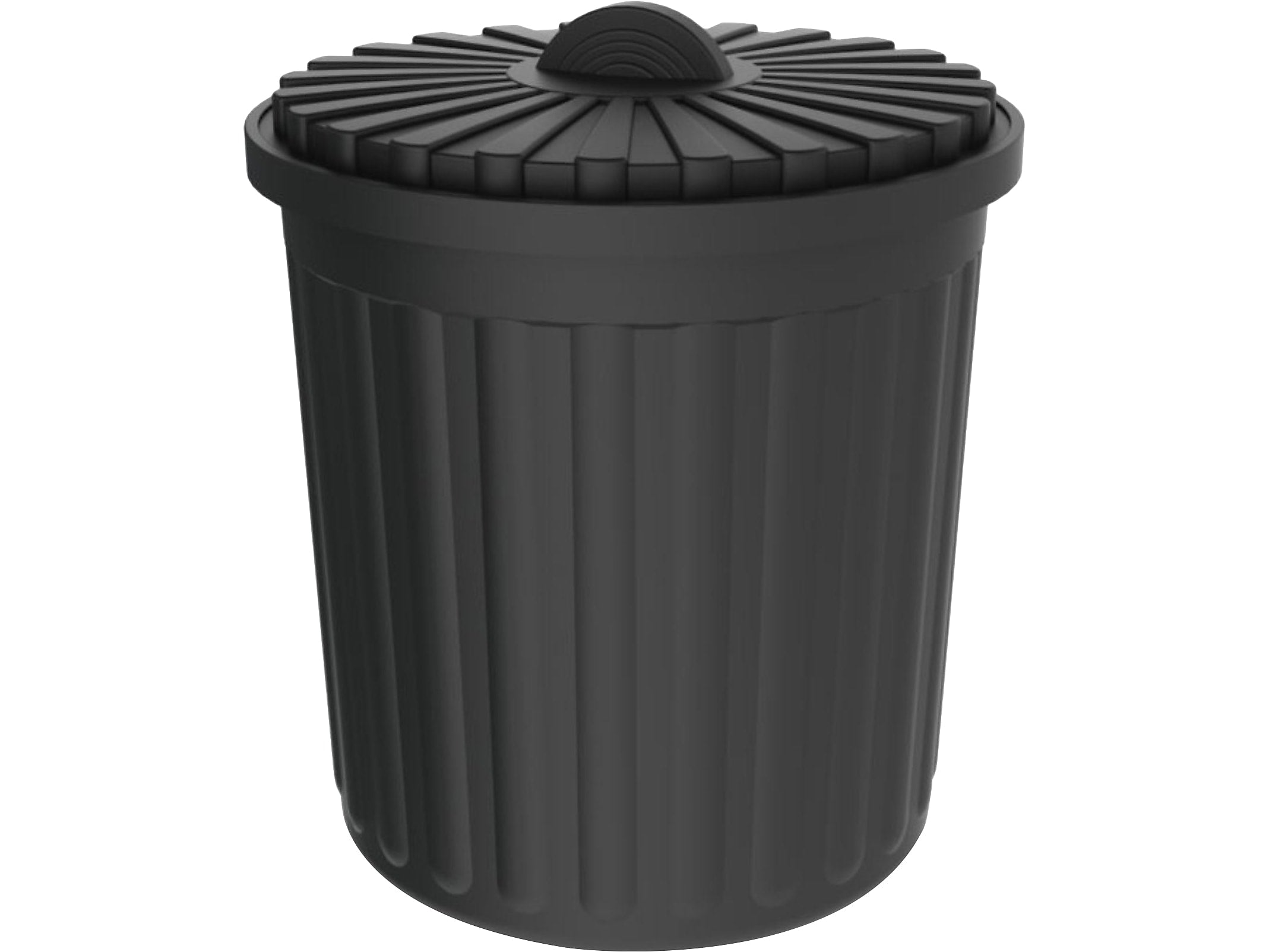CleanRiver Mini Plastic Trash Can, 0.4 Gallon, Black (MB-BK)