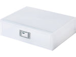 LIKE-IT Stackable Landscape Desktop Organizer Assortment, Translucent White, 3 Pieces (MX9203_9202_9201)