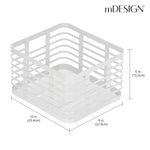 mDesign Steel Organizer, Matte White (25941)